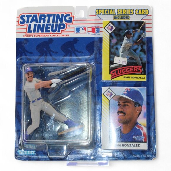 Starting Lineup 1993 Juan Gonzalez Figure & Card New Edition Kenner - Picture 1 of 3